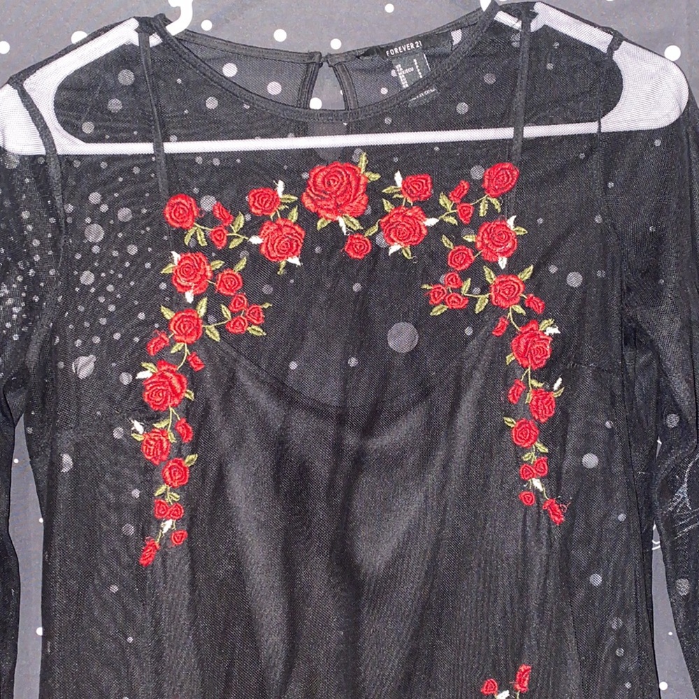 SHEER ROSE 🌹 DRESS - Picture 3 of 5